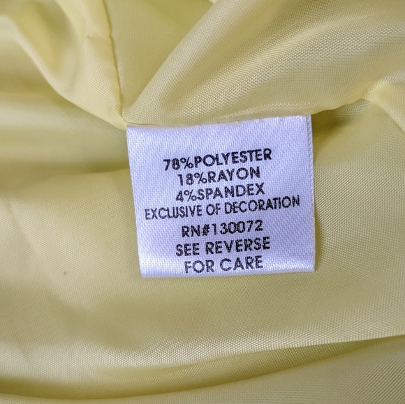 Kate and Rosy Neon Yellow Open Blazer Women's Size XS - Picture 7 of 7
